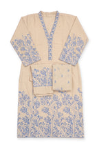 Grove Suit in sand laid flat on white with its folded trousers and dupatta