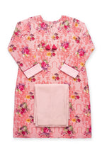 Blush Bouquet Suit laid flat on white with its folded plain trousers