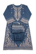 Midnight Paisley Suit laid flat on white with its folded trousers and dupatta